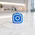NFC keychain with Instagram logo